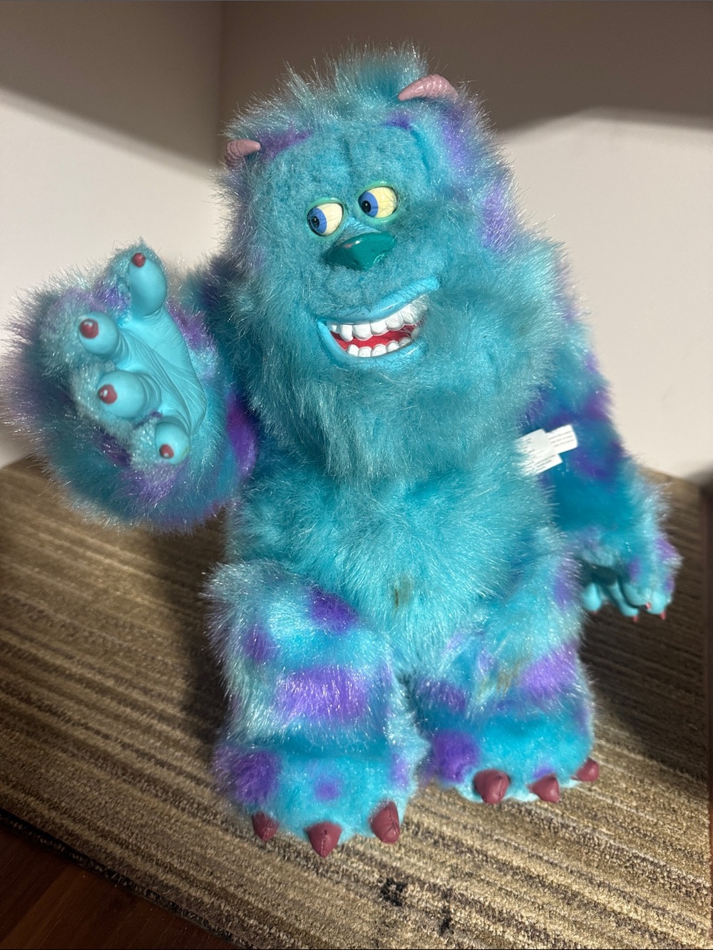 Vintage Sculy Blue & Purple Plush Monster Toy - Kids Plush Figure